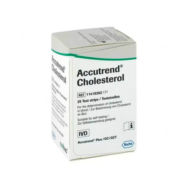 Vista 2 de Accutrend Colesterol 25 Tiras Reactivas | Para Medición Cuantitativa de Colesterol Total en Sangre Capilar