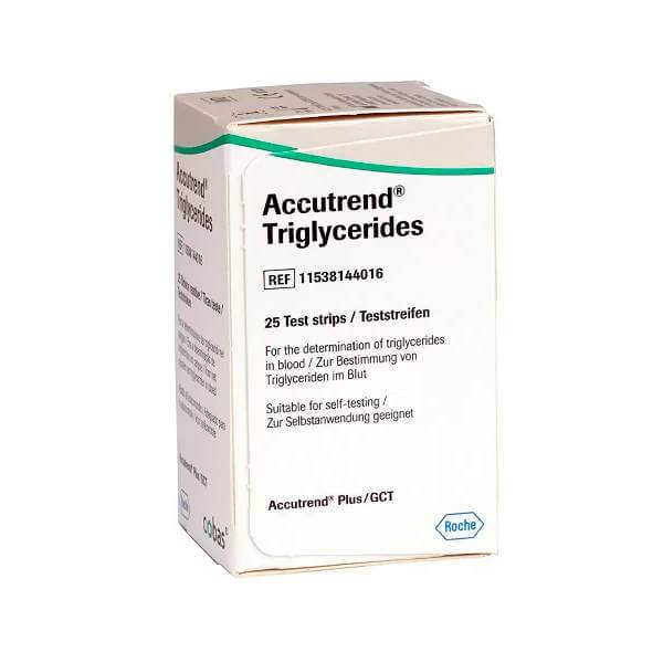 Vista 2 de Accutrend Triglicéridos 25 Tiras Reactivas | Para Medición Cuantitativa en Sangre Total Capilar