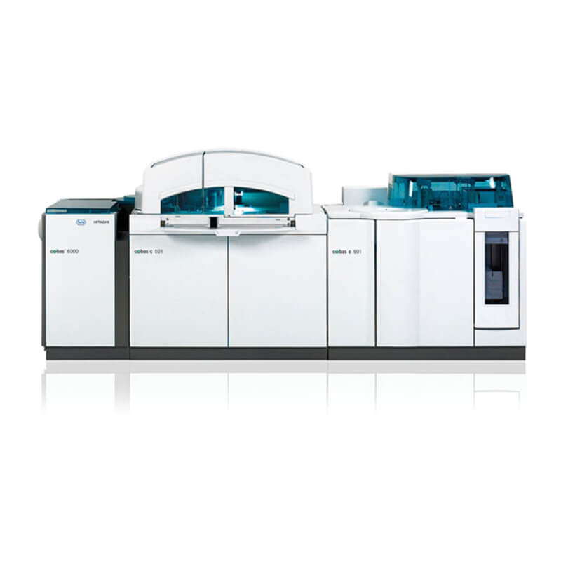 Analizador automatizado modular de química e inmunoensayo Cobas 6000, Roche