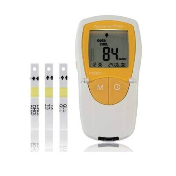 Vista 2 de Analizador Portátil Accutrend Plus | Medidor de Glucosa, Triglicéridos, Colesterol y Lactato
