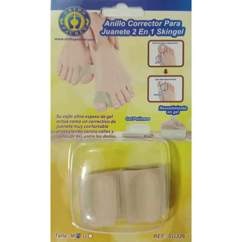 Anillo corrector para JUANETE 2 en 1 skingel ORTHO PAUHER