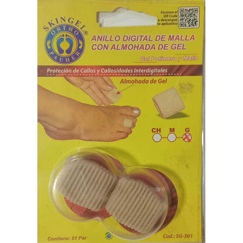 Anillo digital de malla con almohada de gel ORTHO PAUHER