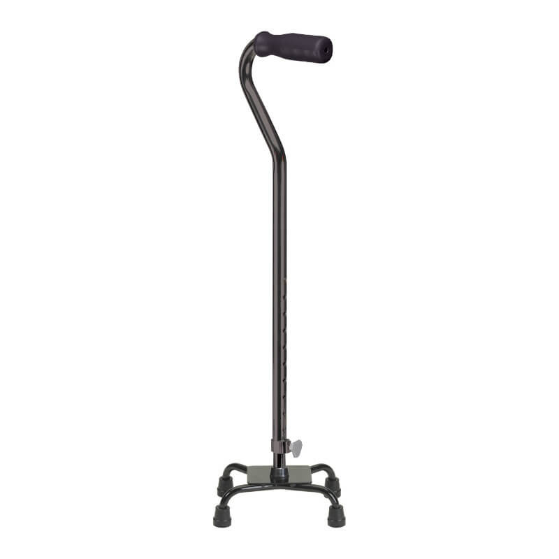 Baston de 4 Patas Base Pequeña Cromado DRIVE