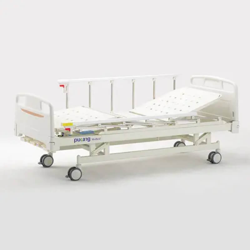 Cama hospitalaria manual de 2 movimientos, con ruedas B-11C1