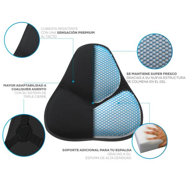 Vista 2 de Cojín de Soporte Lumbar Theraback TM325 | Alivio Ergonómico para Zona Lumbar