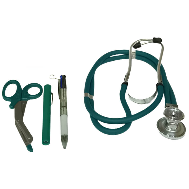 ESTETOSCOPIO C/CAMPANA DOBLE DE DOBLE TUBO ADULTO-PEDIATRICO 56CM CON KIT DE REPUESTO ADC