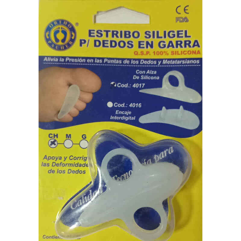 Estribo Siligel para dedos en garra ORTHO PAUHER