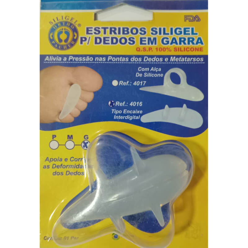 Estribos Siligel para dedos en garra Tipo encaje interdigital ORTHO PAUHER
