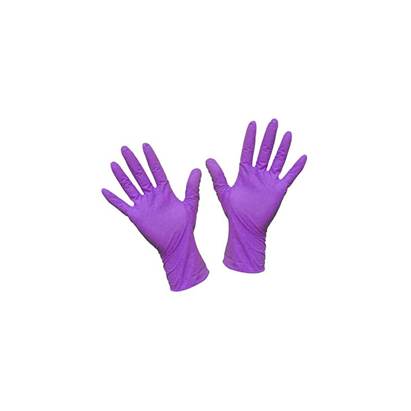Guantes de Nitrilo Color Violeta Talla M