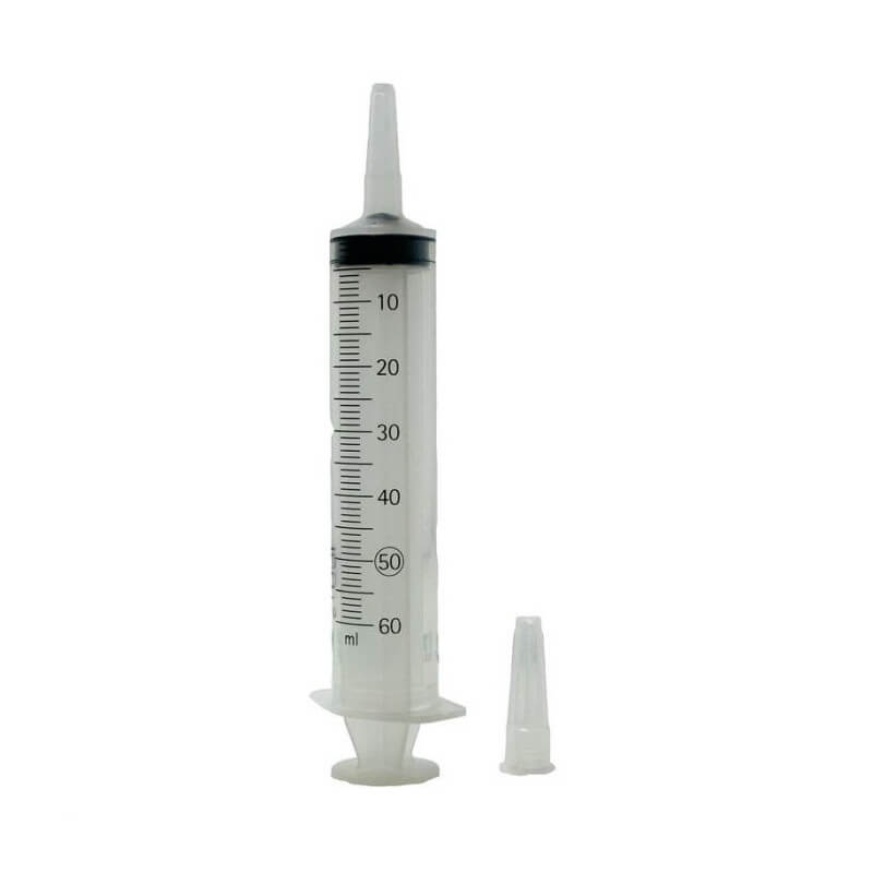 Jeringa descartable de 60 ML, Caja x 25 Unidades