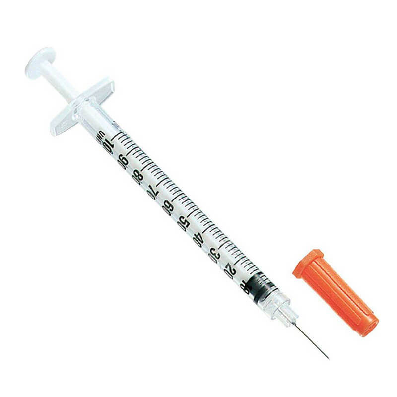 Jeringa para Insulina 1ML, Caja x 100 Unidades