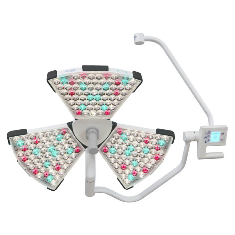 Lámpara cialtica led x3mt xamt con aiuste de temperatura de color + monitor + cámara X3MT / X2MT, Surgiris
