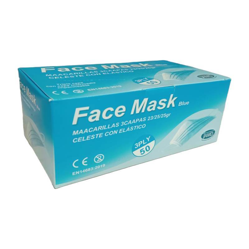 Mascarillas 3 Capas Transpirables con Elástico para los Oídos