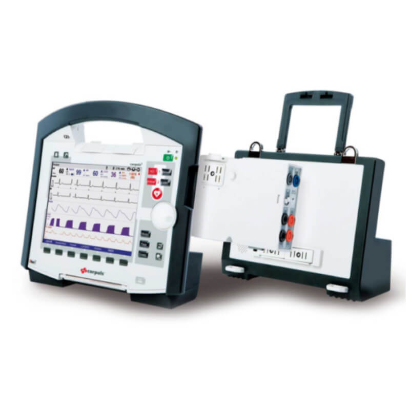 Monitor estiriador modular con ECG, marcapaso, SPO, Pari, C0, sensor de calidad de RCP Corpuls 3