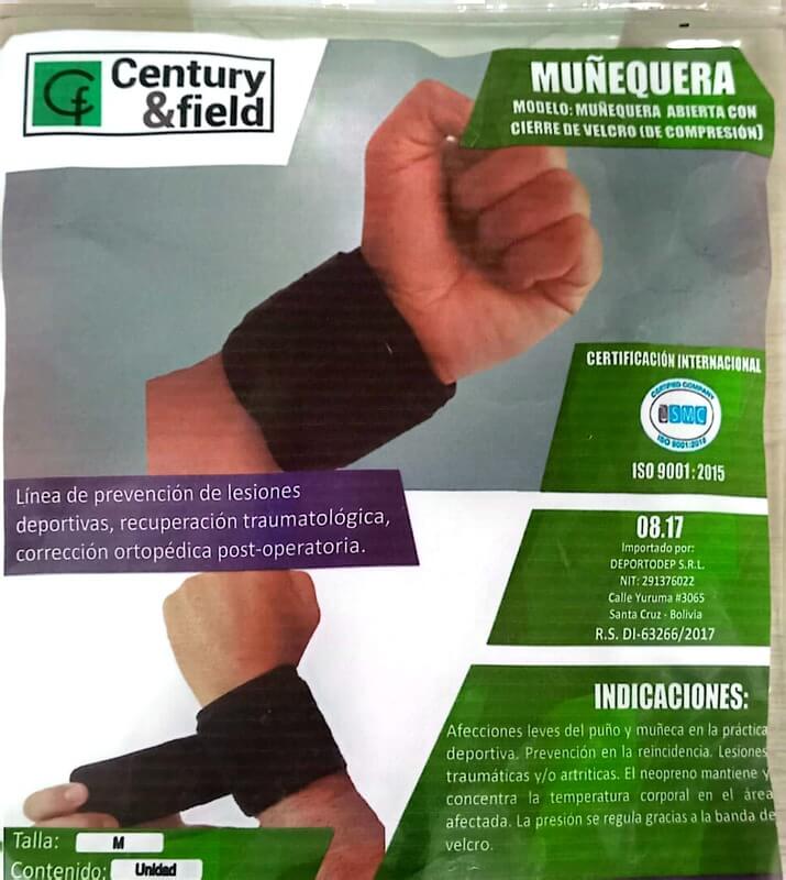 MUÑEQUERA ABIERTA CON CIERRE DE VELCRO (DE COMPRESIÓN)