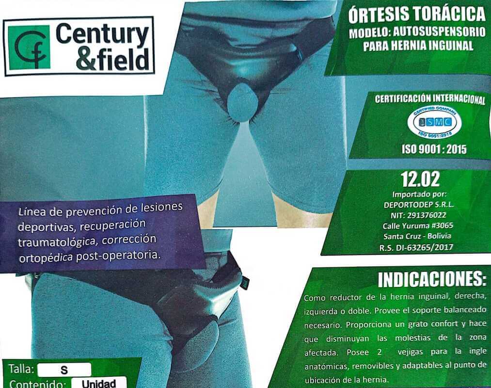 ÓRTESIS TORÁCICA AUTOSUSPENSORIO PARA HERNIA INGUINAL