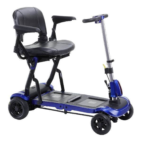 Patinete Plegable Drive Medical Zoome Flex Ultra Compact | 4 Ruedas, Color Azul