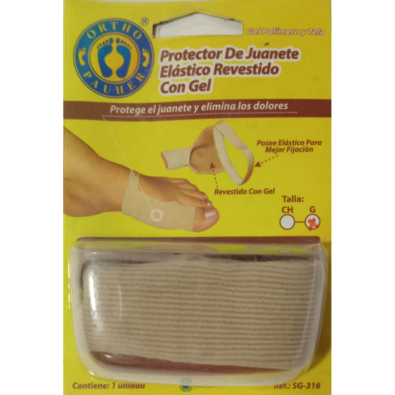 Protector de Juanete elástico revestido con gel, Tamaño G ORTHO PAUHER