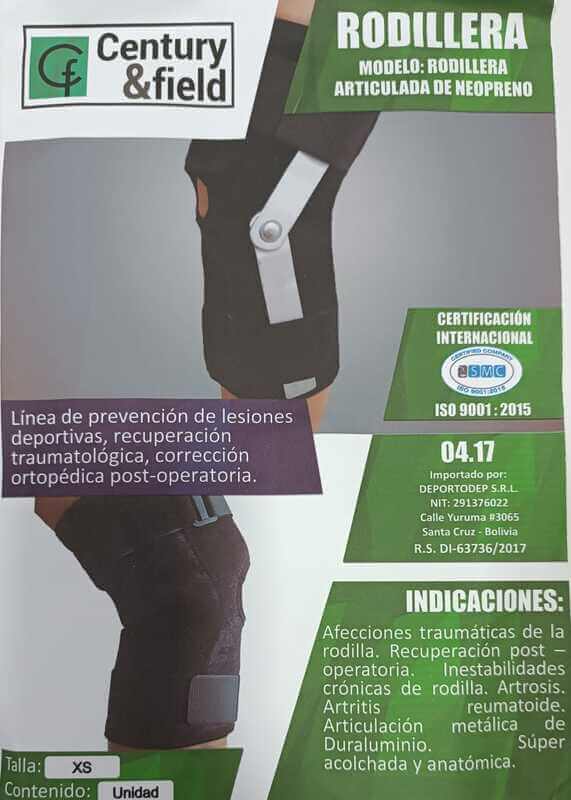RODILLERA ARTICULADA DE NEOPRENO