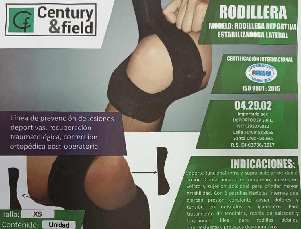 RODILLERA DEPORTIVA ESTABILIZADORA LATERAL