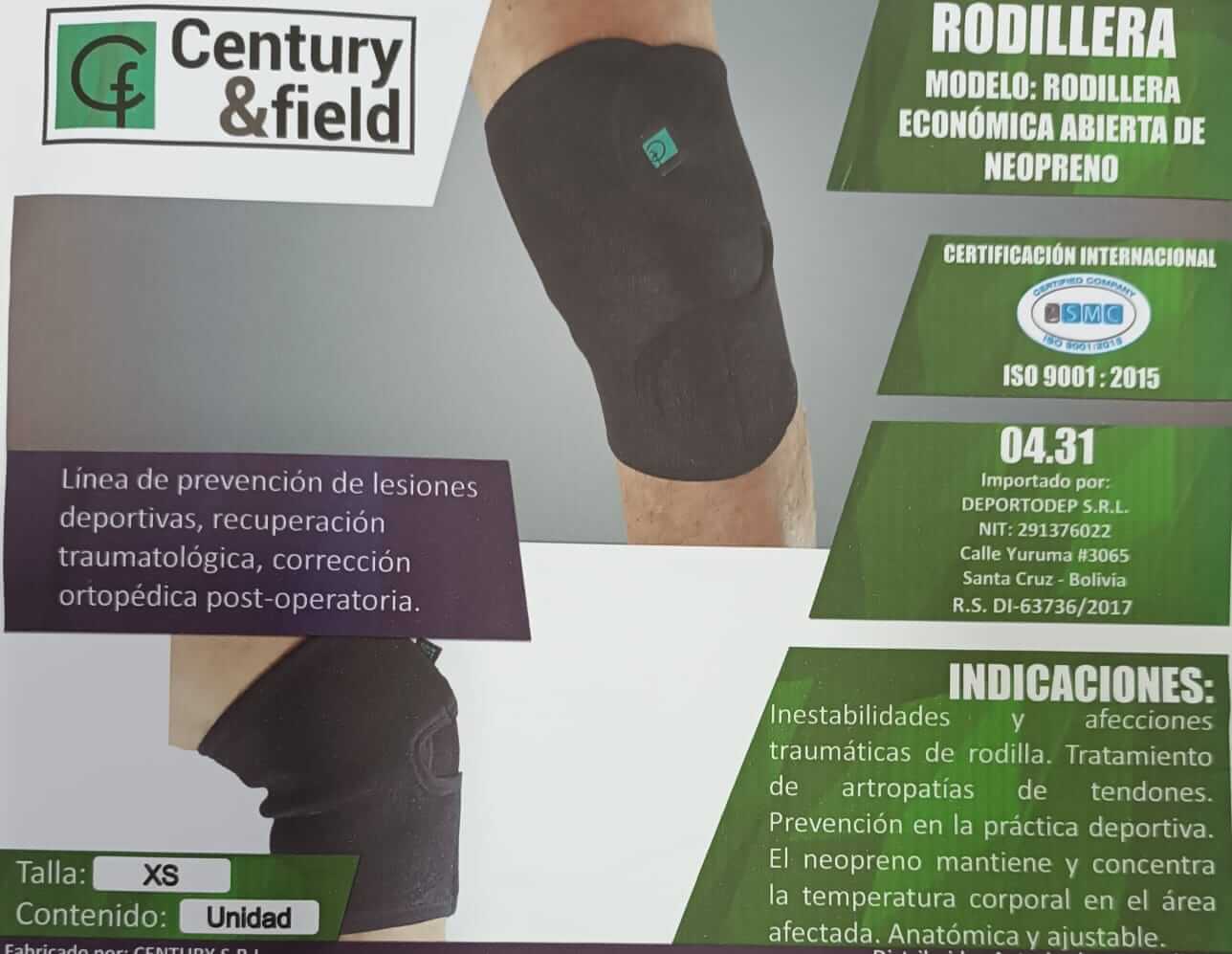 RODILLERA ECONÓMICA ABIERTA DE NEOPRENO
