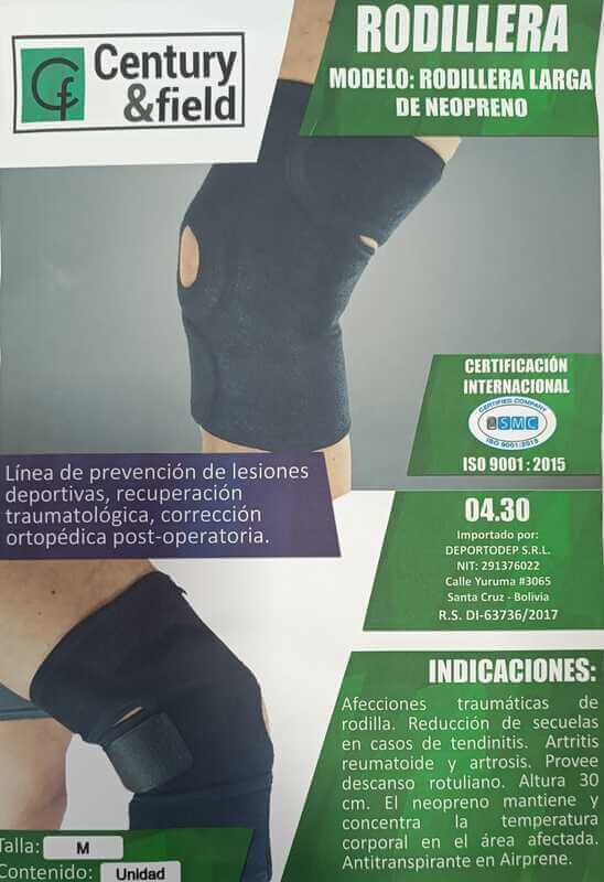 RODILLERA LARGA DE NEOPRENO