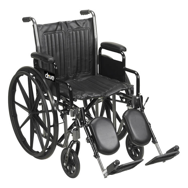 SILLA DE RUEDA CON POSA BRAZO Y PIERNERA MOVIL