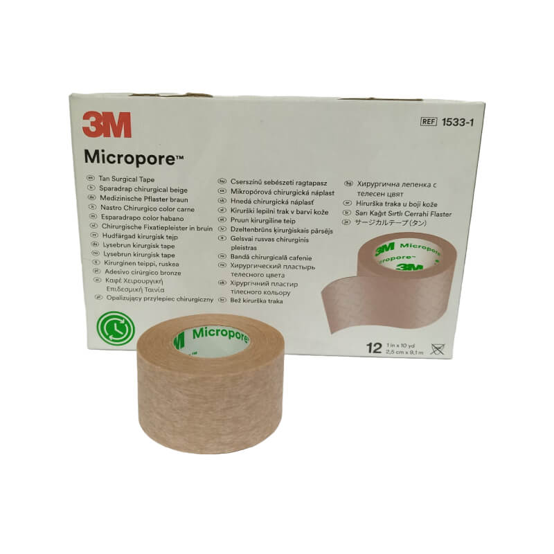Tela Micropore Color Beige 1" 3M