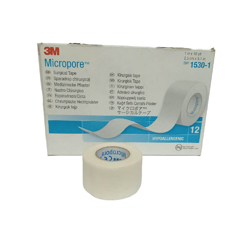 Tela Micropore Color Blanco de 1" 3M