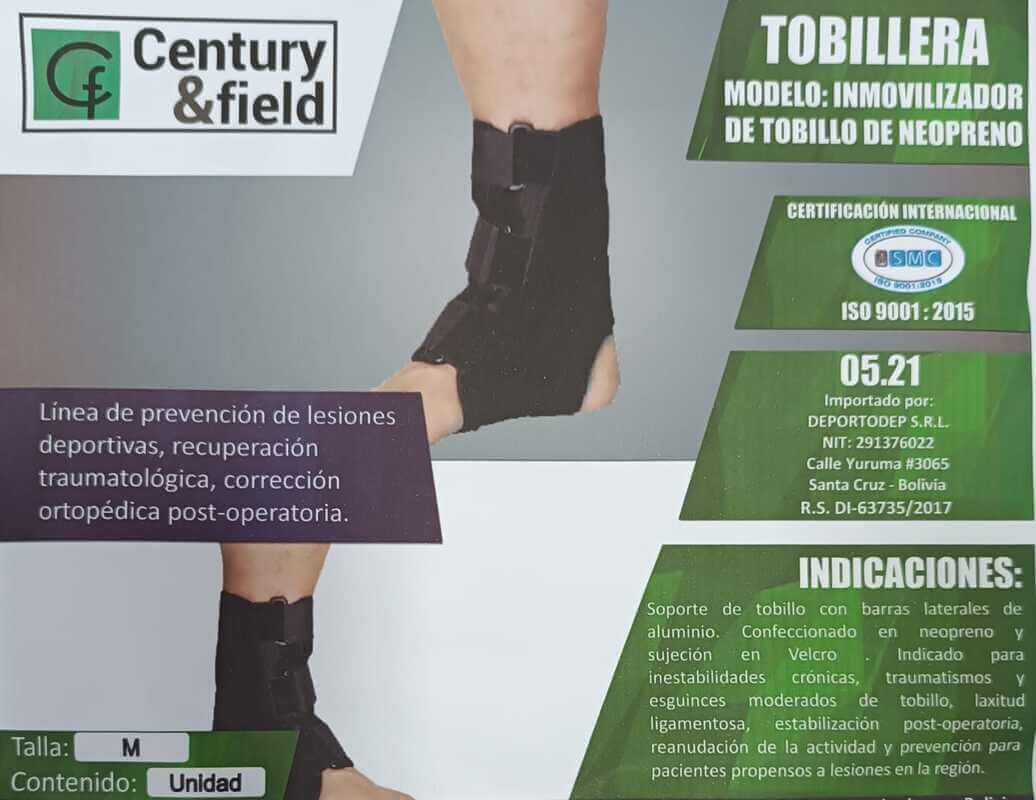 TOBILLERA INMOVILIZADOR DE TOBILLO DE NEOPRENO